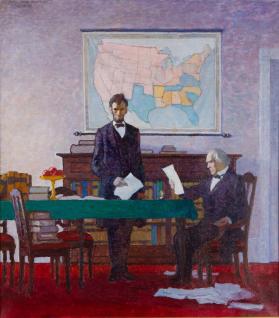 The Abraham Lincoln Mural, presentation painting