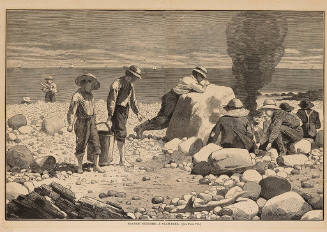 Sea-Side Sketches - A Clam-Bake Scene in Baxter Street Club House