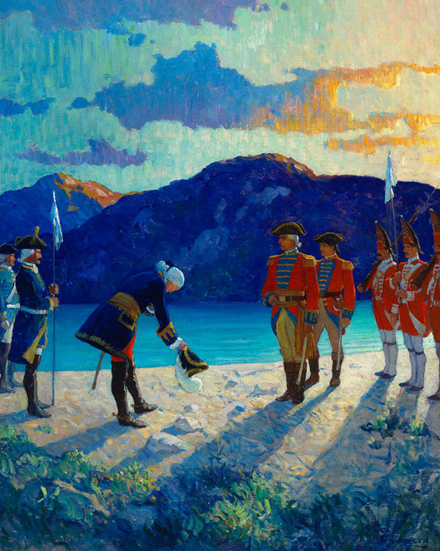 The Meeting of the Generals
As soon as this slight salutation had passed, Montcalm moved towards them with a quick but graceful step, baring his head to the veteran and dropping his spotless plume nearly to the earth in courtesy