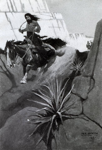 Behind, not two hundred yards away, were two Indians.