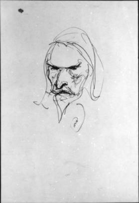 Untitled (sketch of head)