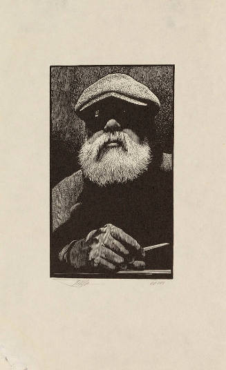 Self-Portrait with Burin (1st state)