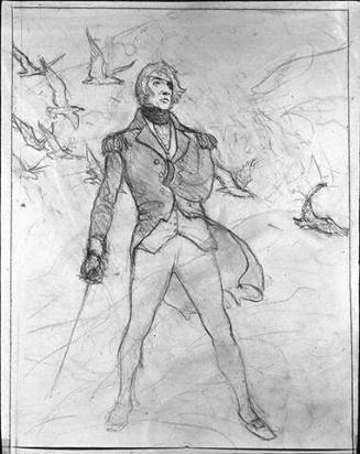 The Admiral's Ghost, composition drawing