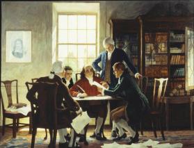 Drafting the Declaration of Independence - 1776