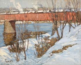 Covered Bridge on the Schuylkill (The Red Bridge)