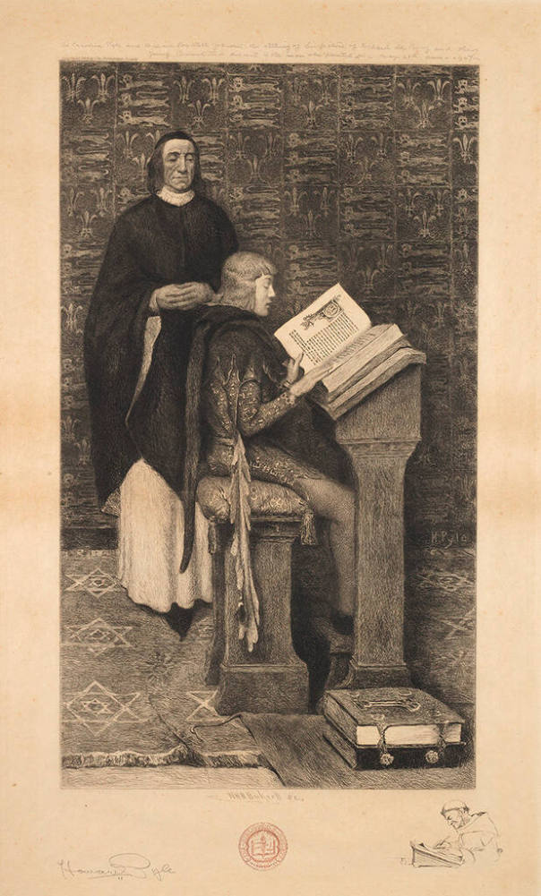 Richard de Bury Tutoring Young Edward III
