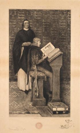 Richard de Bury Tutoring Young Edward III