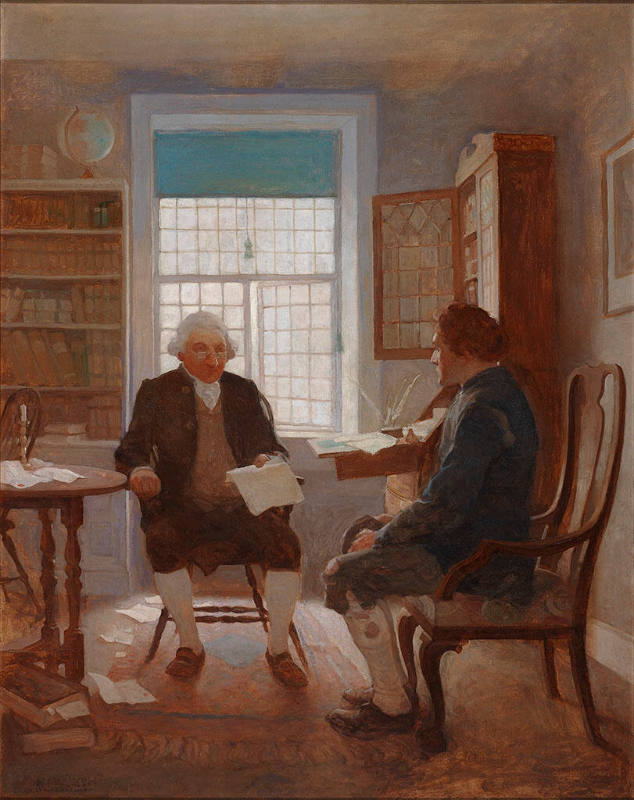 Mr. Rankeillor, the Lawyer
Here he sate down, and bade me be seated