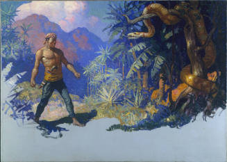 Memgumban, back in the steamy hills, was unhappy.  The hills were sadly unimproved real estate.  Trees full of pythons, jungles swarming with nasty little hill dwarfs who blew poisoned arrows at you as a pasttime.