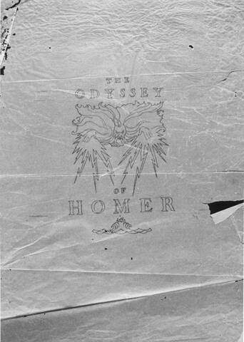 The Odyssey of Homer, design for cover imprint