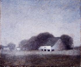 Pyle's Barn by Moonlight