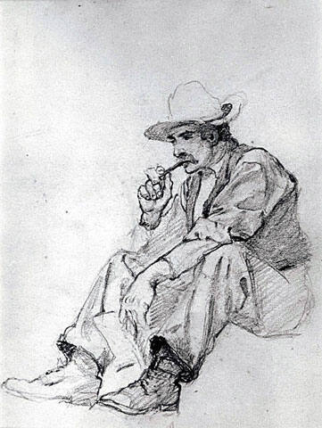 untitled (figure study for The Plains Herder)