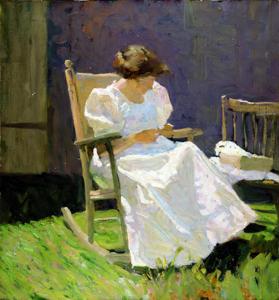 Mrs. N. C. Wyeth in a Rocking Chair