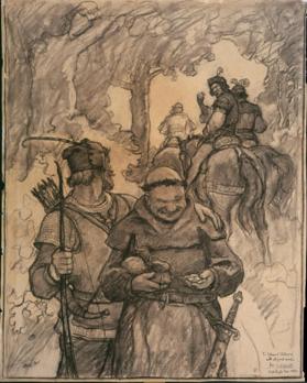 Ballad of Robin Hood, composition drawing