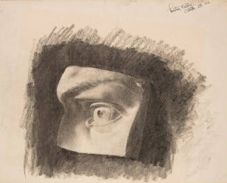 Drawing of Plaster Cast of Eye