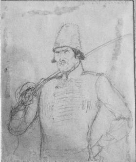 figure study (The Cossack)