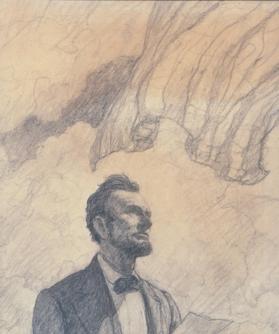 Lincoln's Second Inaugural Address, study or alternate design