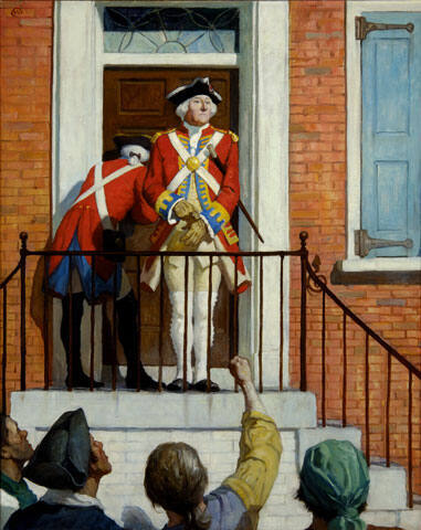 Captain Tennant
Sturdy, composed, unhurried, he stood on the top step in the full uniform of an officer of the line.  Behind him Hoddin, uniformed as well, locked the door.