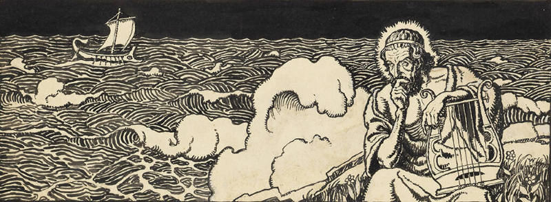 The Odyssey of Homer, endpaper illustration