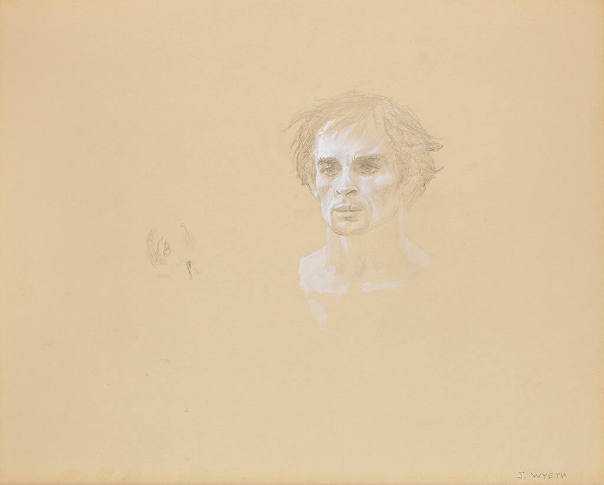 Three-Quarter Face Horizontal, Head, Nureyev (Study #26)