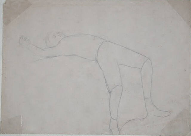 Untitled (boy leaning backwards)