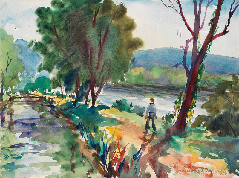 Untitled (Canal by river)