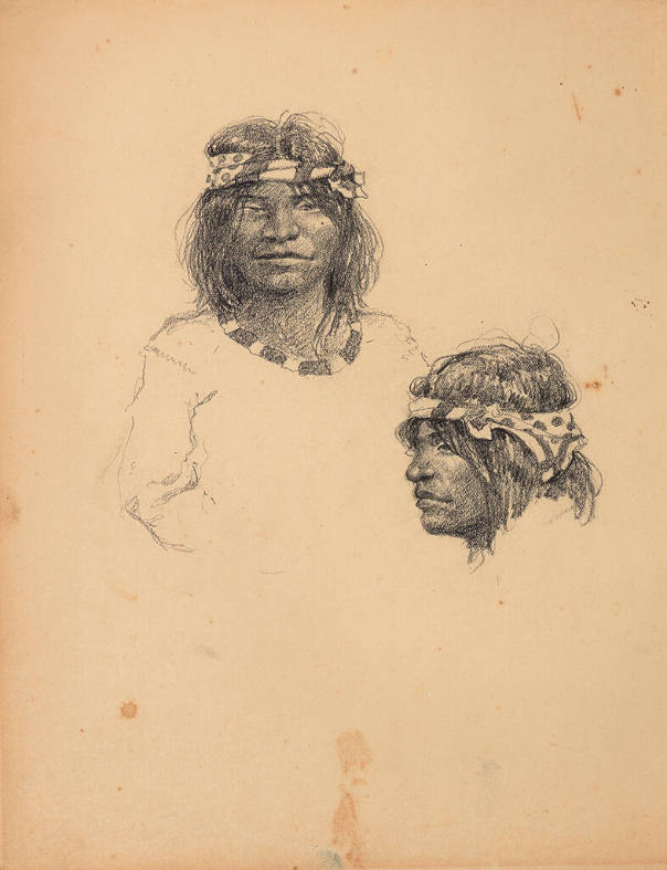 untitled (two portraits of Native Americans)
