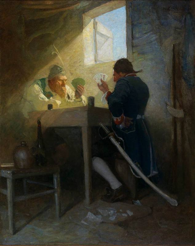 At the Cards in Cluny's Cage
But Alan and Cluny were most of the time at the cards