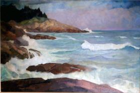 untitled (view of the Maine coast)