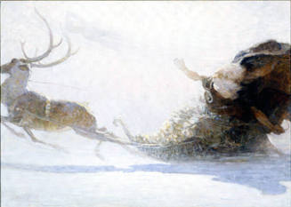 The Magician and the Maid of Beauty
High in the sky he saw a rainbow, and on it the Maid of Beauty