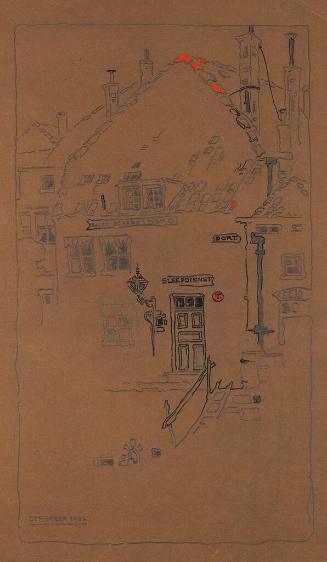 Untitled.  European Town, Street Scene