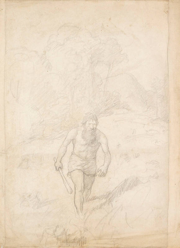 He looked worse than any naked savage, composition drawing