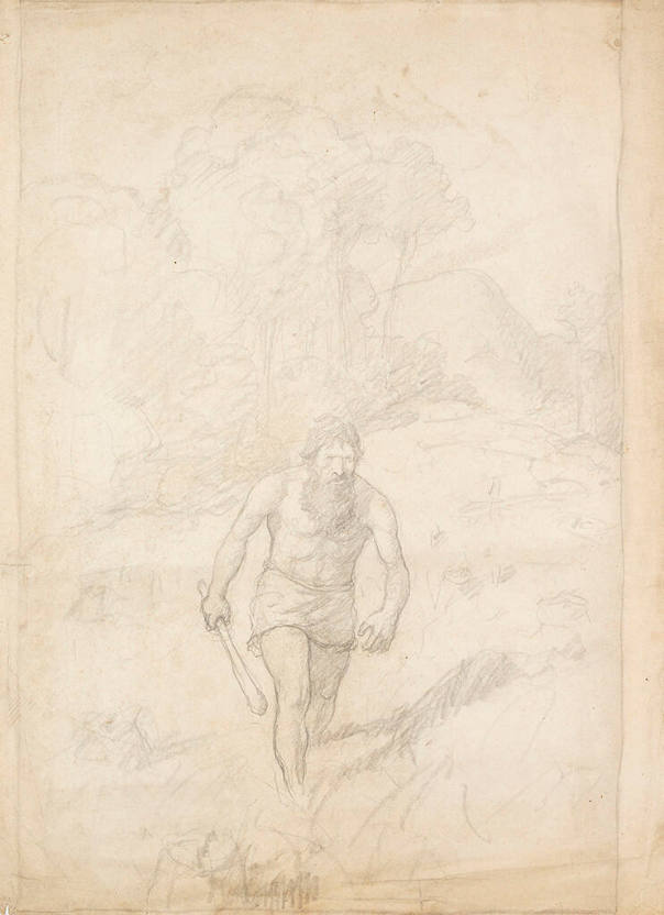 He looked worse than any naked savage, composition drawing