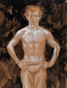 Black Background, Three-Quarter Figure, Nureyev (Study #17)