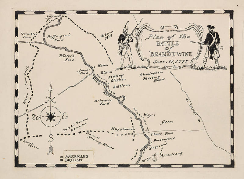 Plan of the Battle of Brandywine