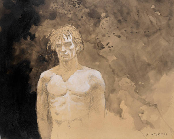 Black Wash Background, Torso, Nureyev (Study #14)