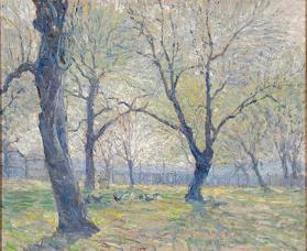 title unknown (early spring in the orchard)