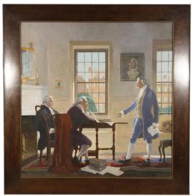 The Alexander Hamilton Mural, presentation painting