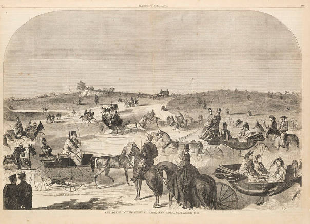 The Drive in the Central Park, New York, September, 1860