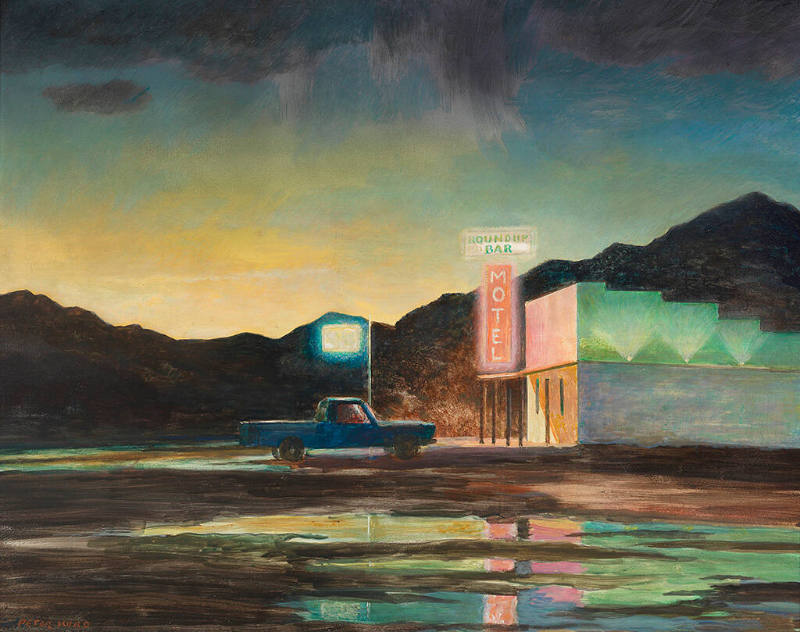 A Wet Night at the Roundup (Round-up Bar)