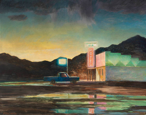 A Wet Night at the Roundup (Round-up Bar)