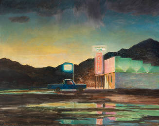 A Wet Night at the Roundup (Round-up Bar)