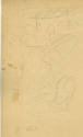 caption: sketch found on backing board during 2015 conservation of drawing