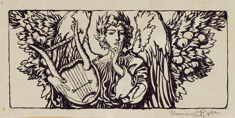 Untitled (angel with a lyre)