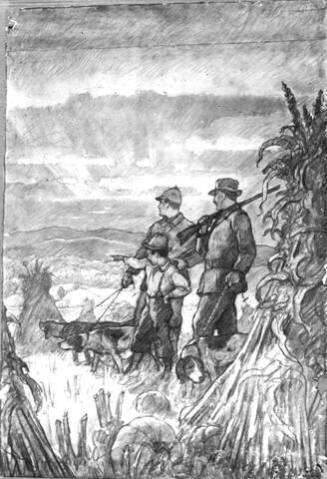 Dawn of the Open Season, composition drawing