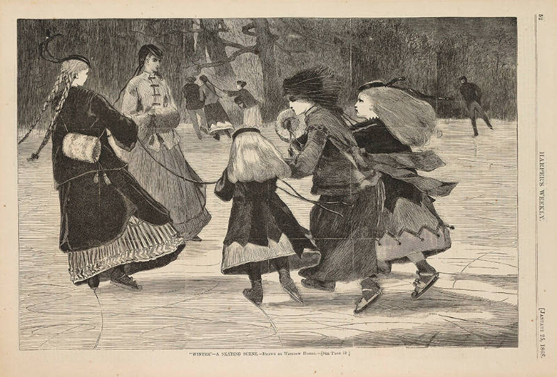 Winter - A Skating Scene