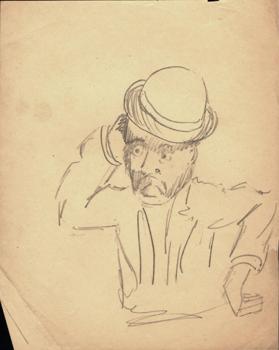 Untitled (man in a bowler hat)