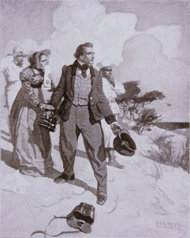 There she was, the Dancing Bess, holding a taut bowline to the eastward.  And there were the two frigates, but they might as well have been chasing a star.