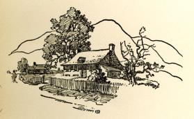 Rip Van Winkle, untitled drawing (Rip Van Winkle's cottage)