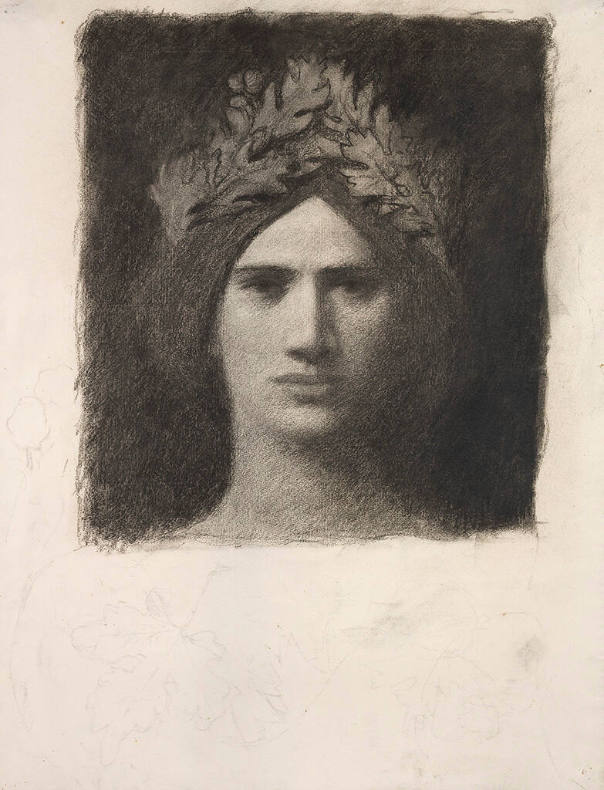 Wreathed Female Imaginary Head